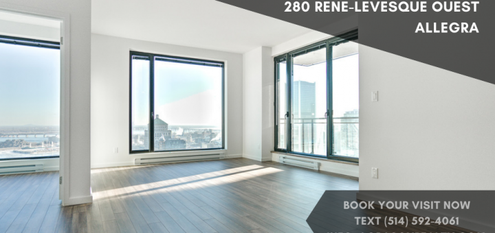 280 Rene-Levesque West Montreal - 2-bedroom condo for rent