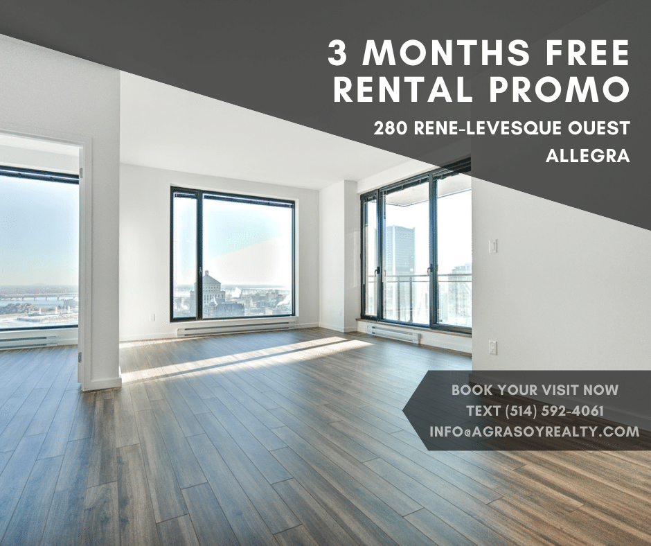 280 Rene-Levesque West Montreal - 2-bedroom condo for rent