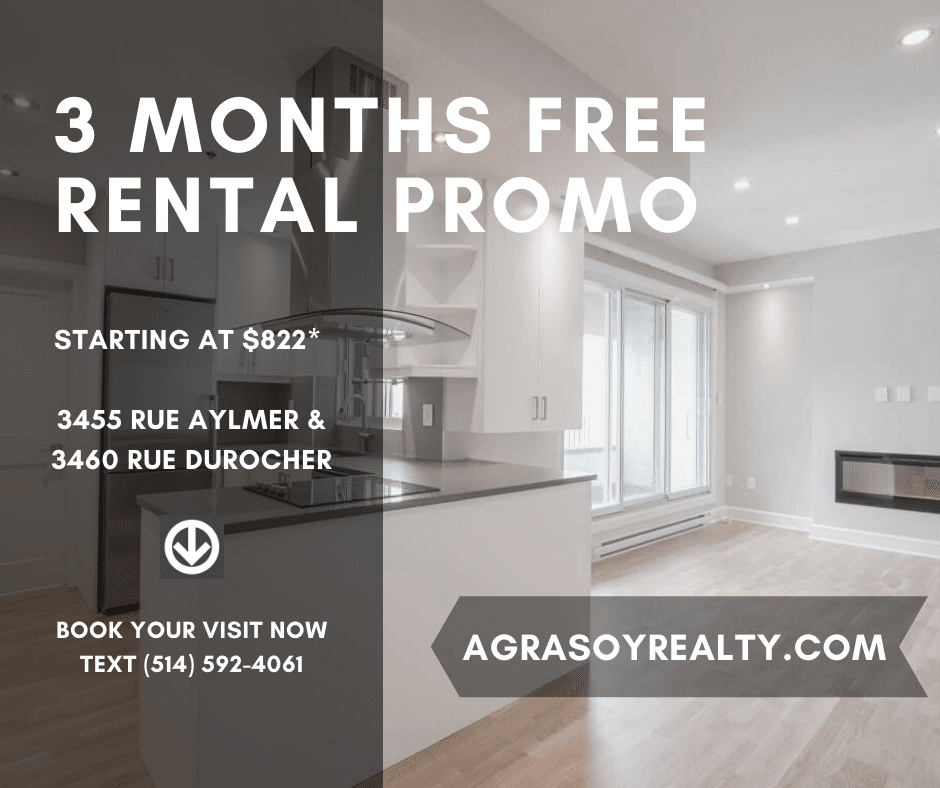 3455 Aylmer Montreal - Rental promo