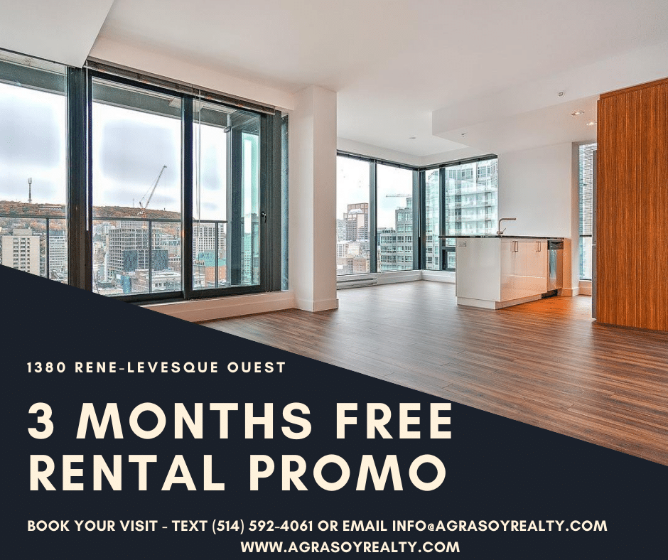 1380 Rene Levesque Montreal - Rental promotion