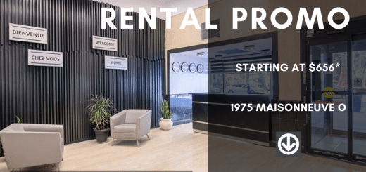 1975 Maisonneuve Ouest Montreal - Rental Promo