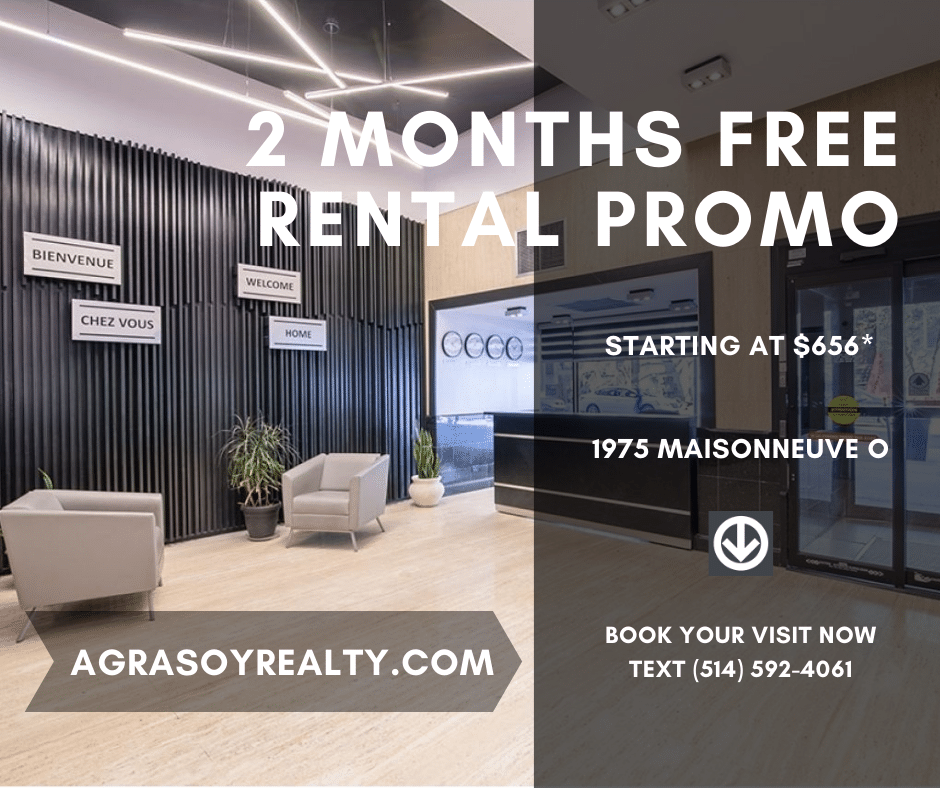 1975 Maisonneuve Ouest Montreal - Rental Promo